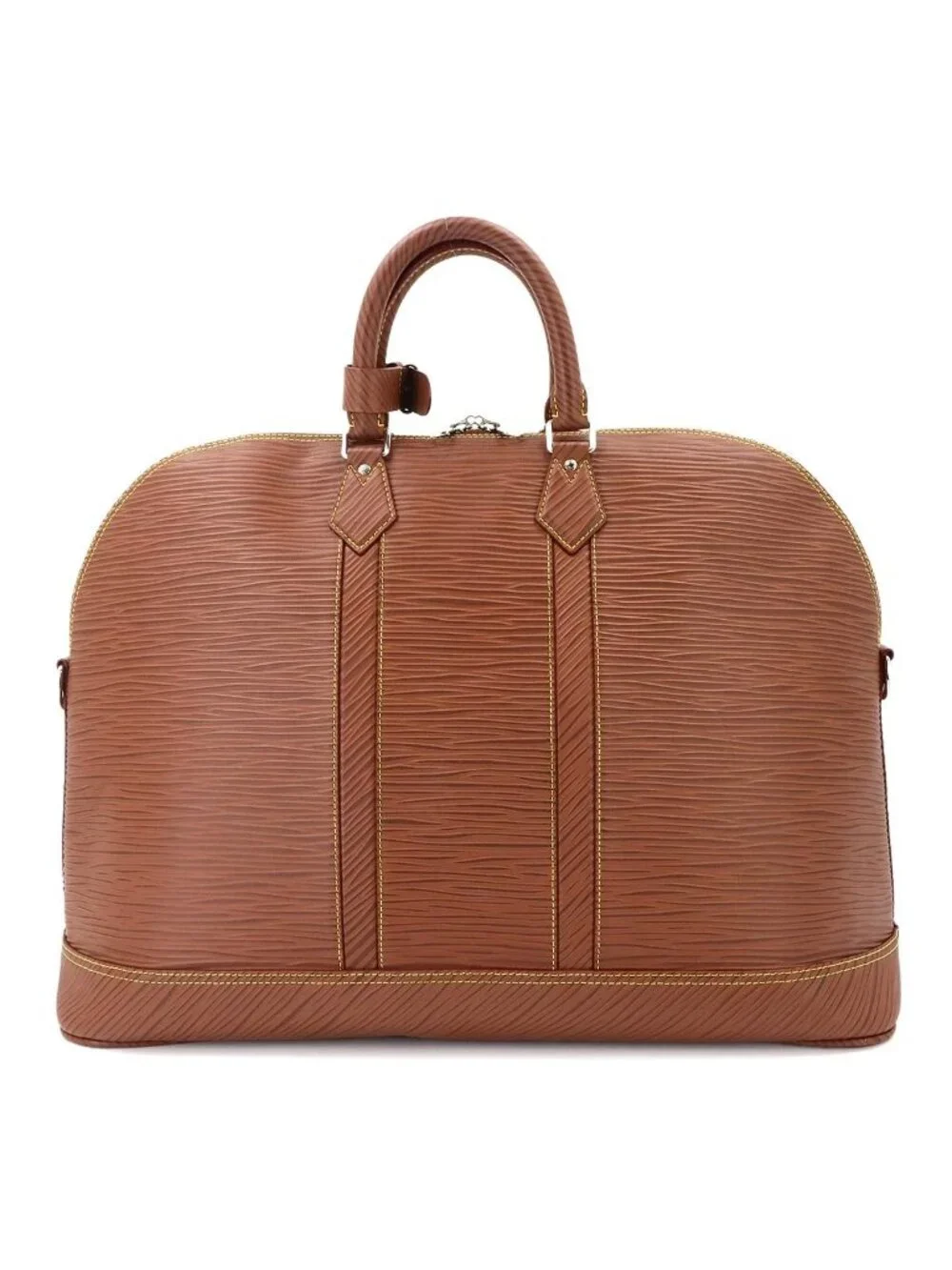 Louis Vuitton Epi XL Alma Travel GM 2-Way Bag Cognac